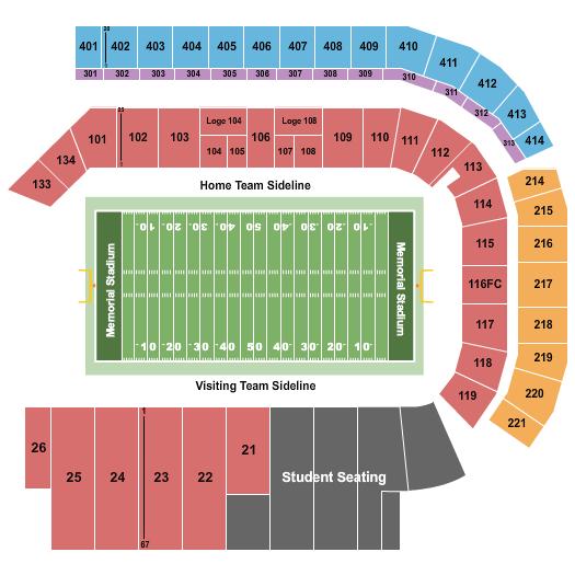 Memorial Stadium Sunflower Showdown Seating Chart